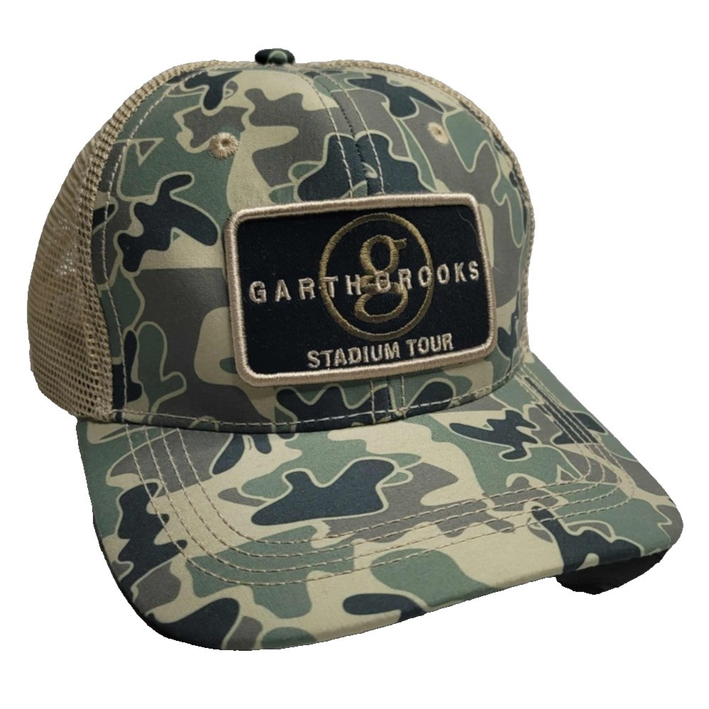 Garth Brooks Signature 7 Series Stadium Tour Duck‎ Camo Retro Mesh Snapback Hat